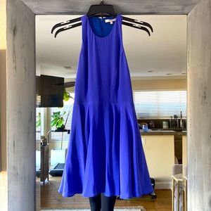 Lavender brown racer back dress